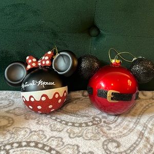 Two Disney His & Hers Ornaments